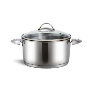 Кастрюля "Аметист" 3,0 л со стеклянной крышкой (200/190 мм)