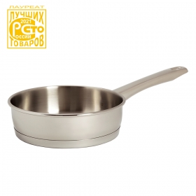 Сковорода "Аметист" 1 л (200 мм) со стеклянной крышкой и одной ручкой