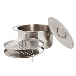 Кастрюля для варки мантов 12 л с 2 вставками