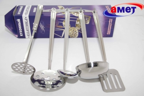 Набор кухонный 5 предметов с цельнометаллическими ручками