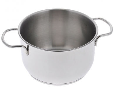 Кастрюля "Классика-ПРИМА" 1,75 л (прутковые ручки и металлическая крышка) (160/136 мм)